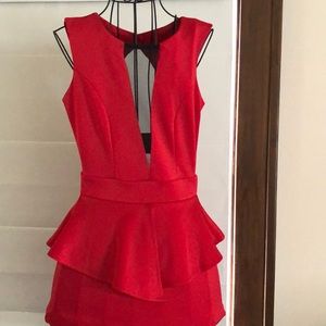 Red☄️ Arden B Peplum Dress🔥